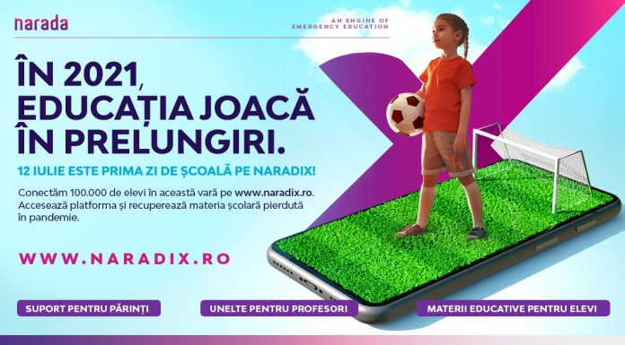 Hai pe NARADIX, platforma care îi ajută pe elevi să recupereze ce au pierdut în pandemie! Naradix